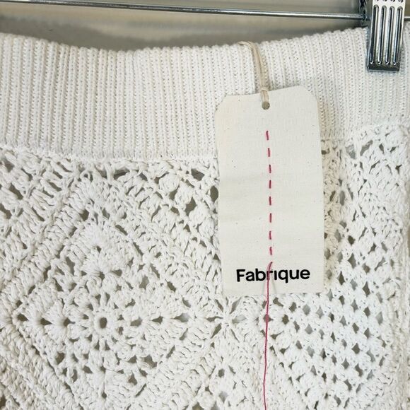 NWT Fabrique Limited Edition Knit Midi White Skirt by Kathleen Hanhee Size 0 - Picture 5 of 8